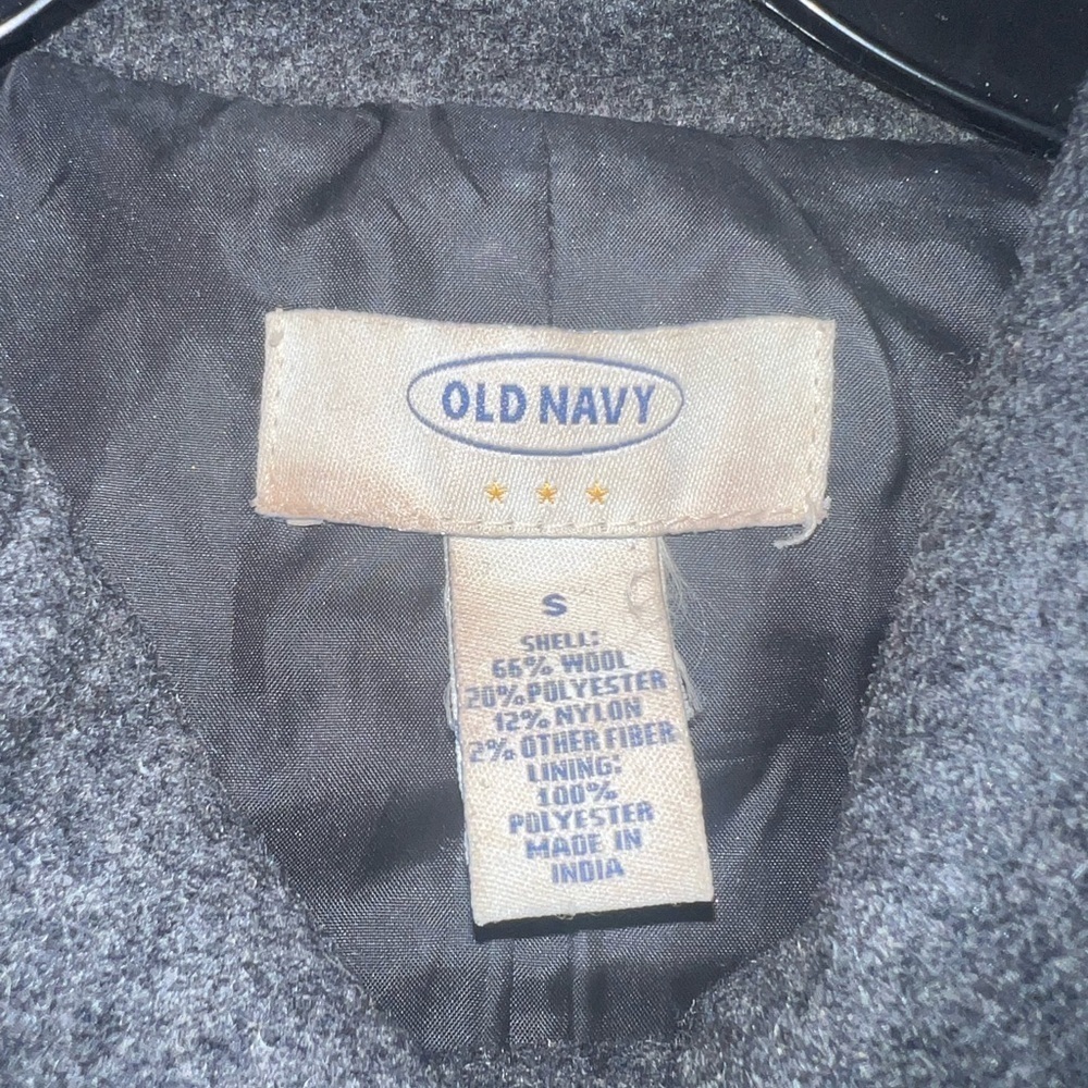 Gray Wool Blend Pea Coat Size Medium - Old Navy - Picture 5 of 7